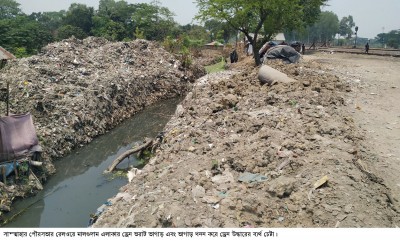 আদমদীঘিতে ড্রেন ভরাট করে ভাগাড়, ফের ভাগাড় খনন করার অভিযোগ
